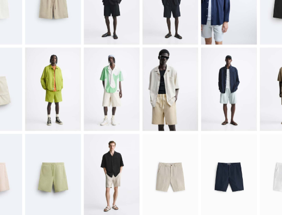 Collection of multiple products under "view all" on Zara website