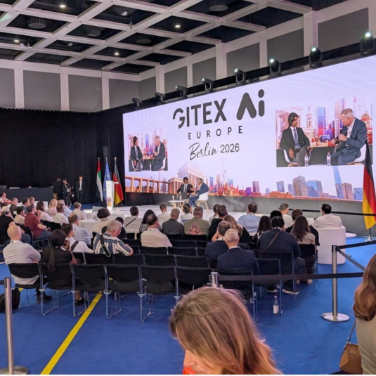 Photo d'une conférence à l'évènement Gitex Europe 2026