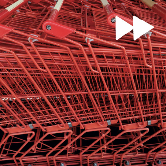Red shopping carts