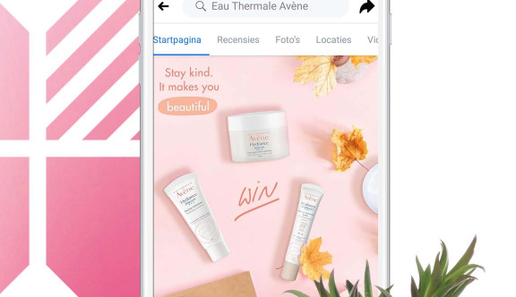 An example of a social media post for Avène made by SQLI Ghent