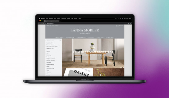 Desktop screenshot of Länna Möbler