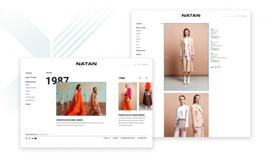Screenshots from webpage Natan