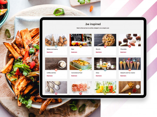 Screen new website Food.be