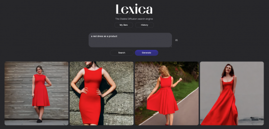 Lexica search results